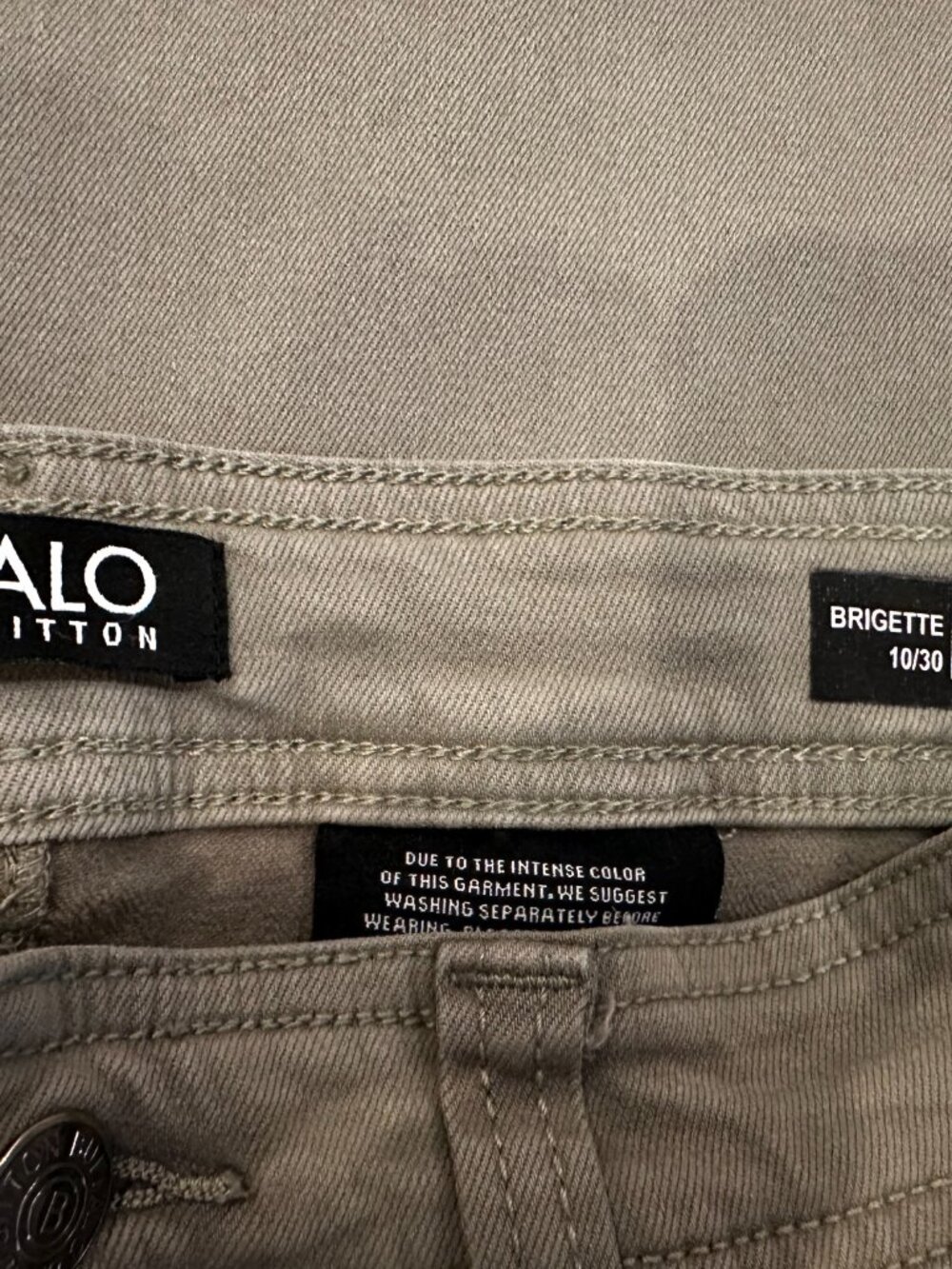 Buffalo High-Rise Soft Stretch Cropped Leg Pant Style Brigette Sage Sz  10/30 - Picture 5 of 10